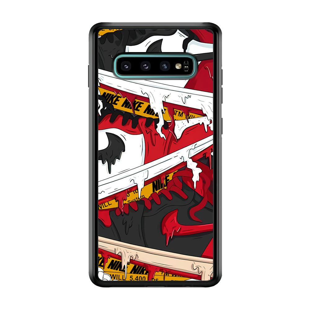 Nike Break The Limit Samsung Galaxy S10 Case-Rubber Black (2D Case)-Oxvistore