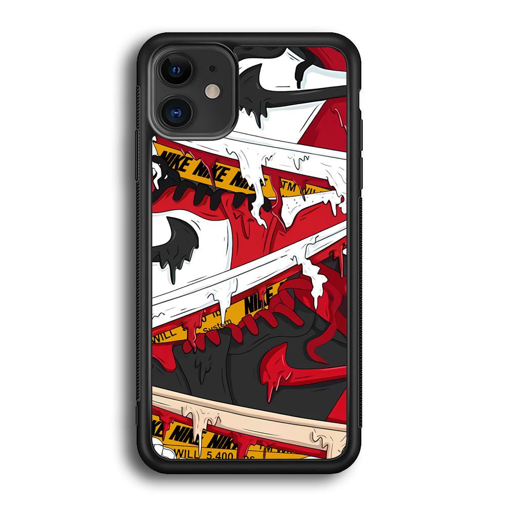 Nike Break The Limit iPhone 11 Case-Rubber Black (2D Case)-Oxvistore