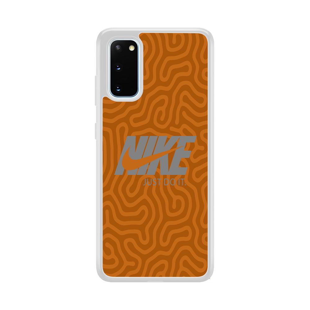 Nike Brown Maze Samsung Galaxy S20 Case-Oxvistore