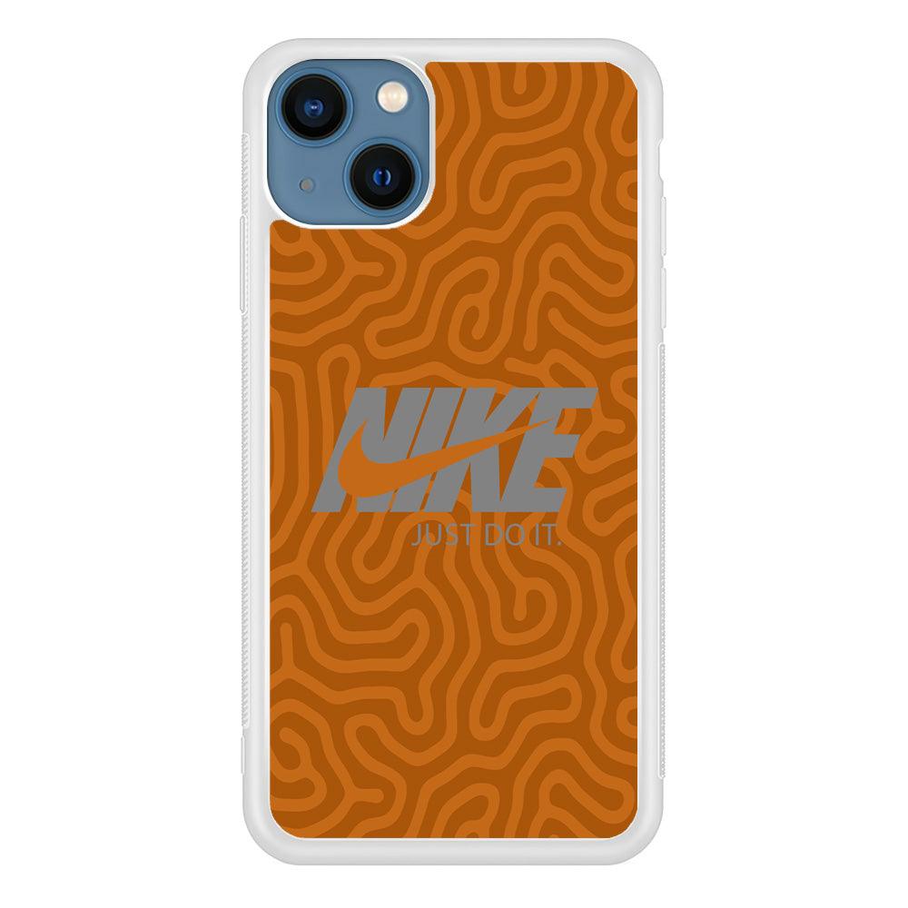 Nike Brown Maze iPhone 15 Plus Case-Oxvistore