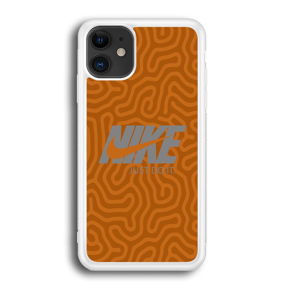 Nike Brown Maze iPhone 12 Case-Oxvistore