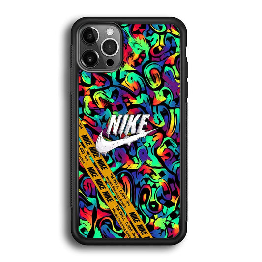 Nike Brushing The Canvas iPhone 12 Pro Case-Rubber Black (2D Case)-Oxvistore