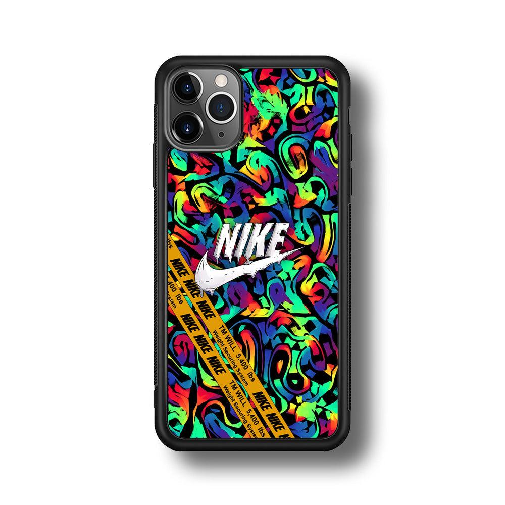 Nike Brushing The Canvas iPhone 11 Pro Max Case-Rubber Black (2D Case)-Oxvistore