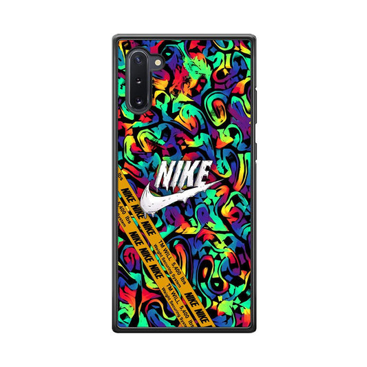 Nike Brushing The Canvas Samsung Galaxy Note 10 Case-Rubber Black (2D Case)-Oxvistore