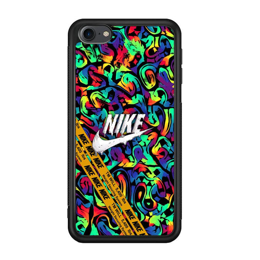 Nike Brushing The Canvas iPod Touch 6 Case-Rubber Black (2D Case)-Oxvistore