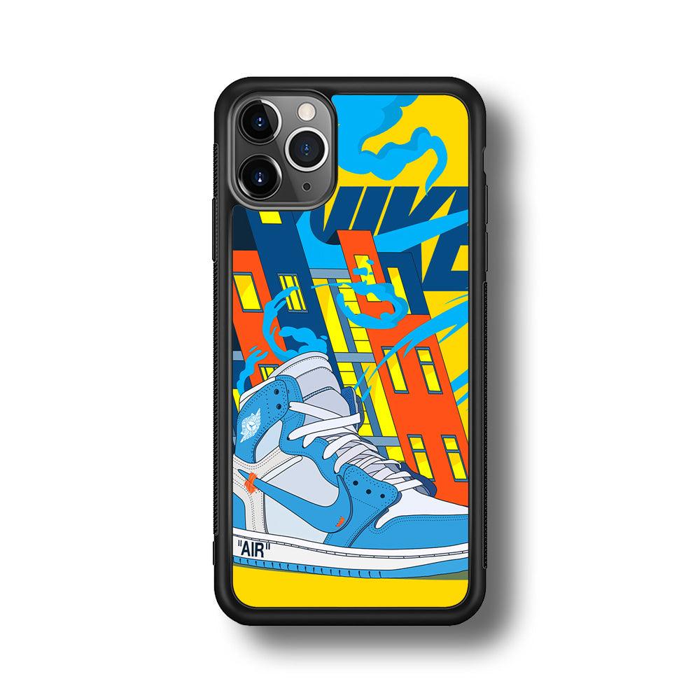 Nike Building of Style iPhone 11 Pro Max Case-Rubber Black (2D Case)-Oxvistore