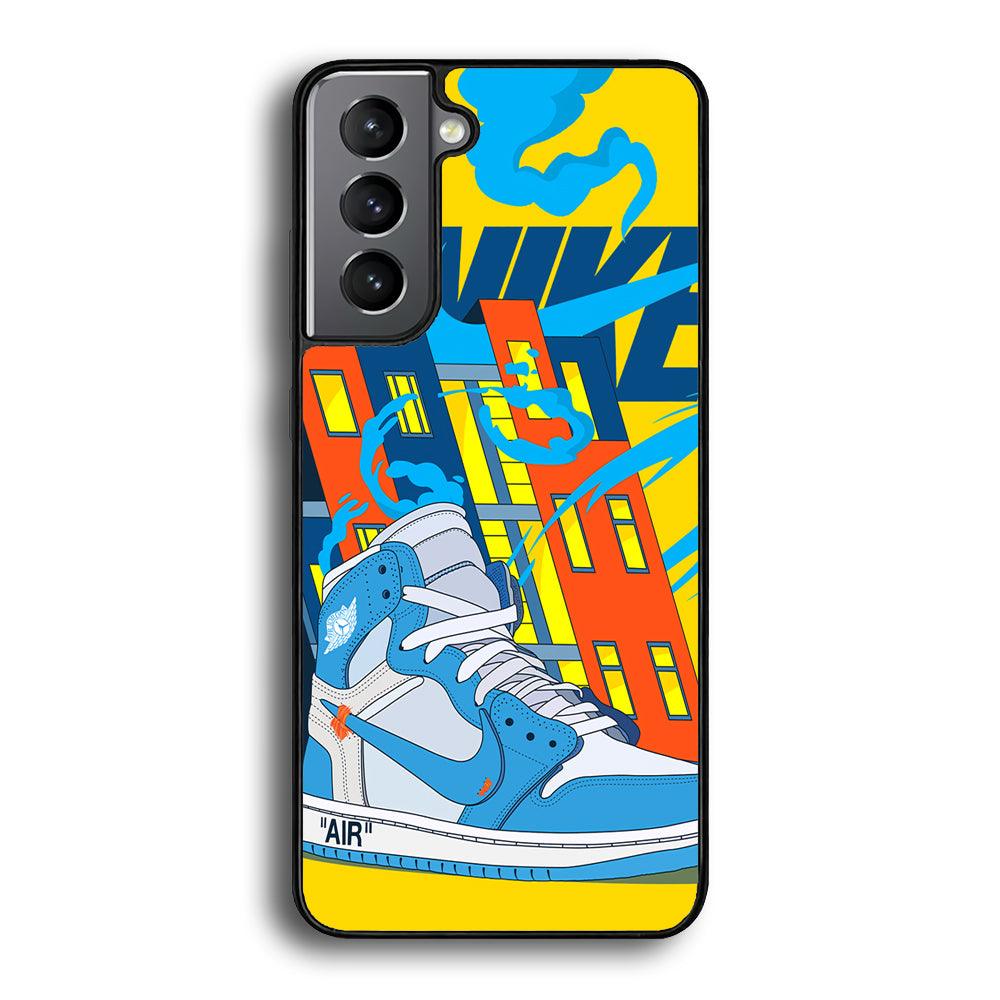 Nike Building of Style Samsung Galaxy S22 Case-Rubber Black (2D Case)-Oxvistore