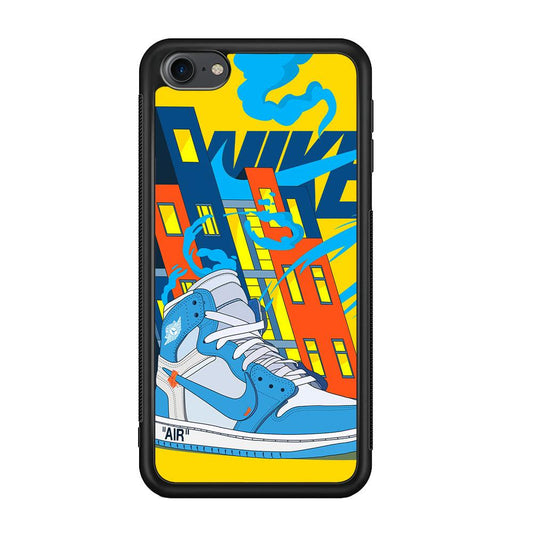 Nike Building of Style iPod Touch 6 Case-Rubber Black (2D Case)-Oxvistore