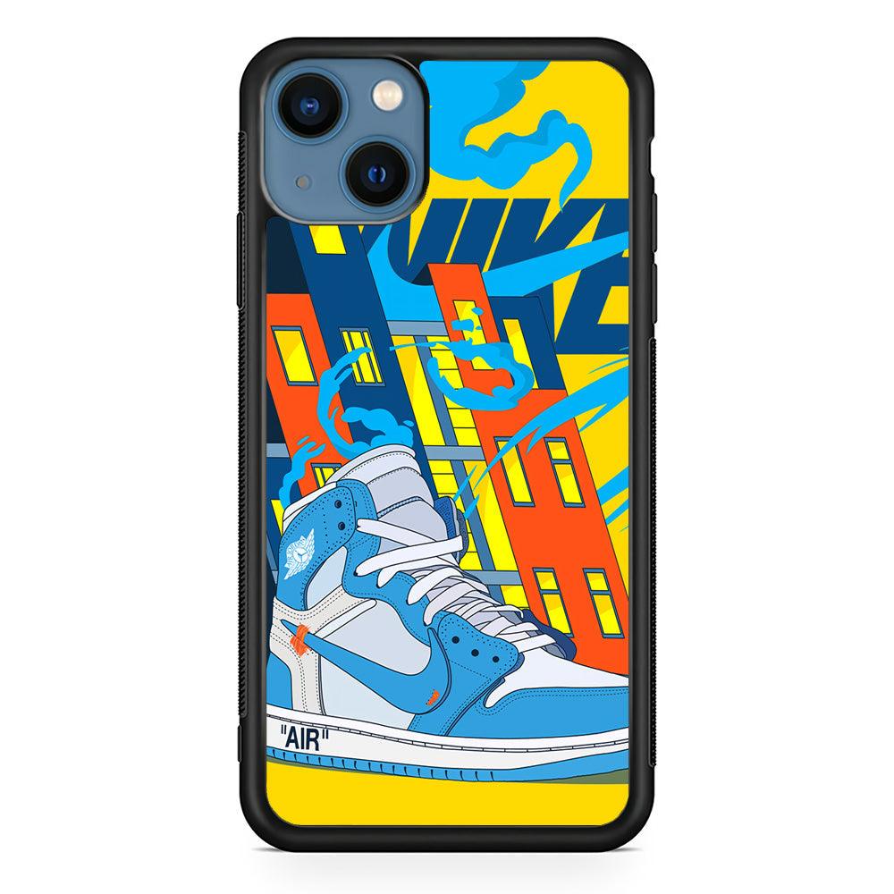 Nike Building of Style iPhone 14 Case-Rubber Black (2D Case)-Oxvistore