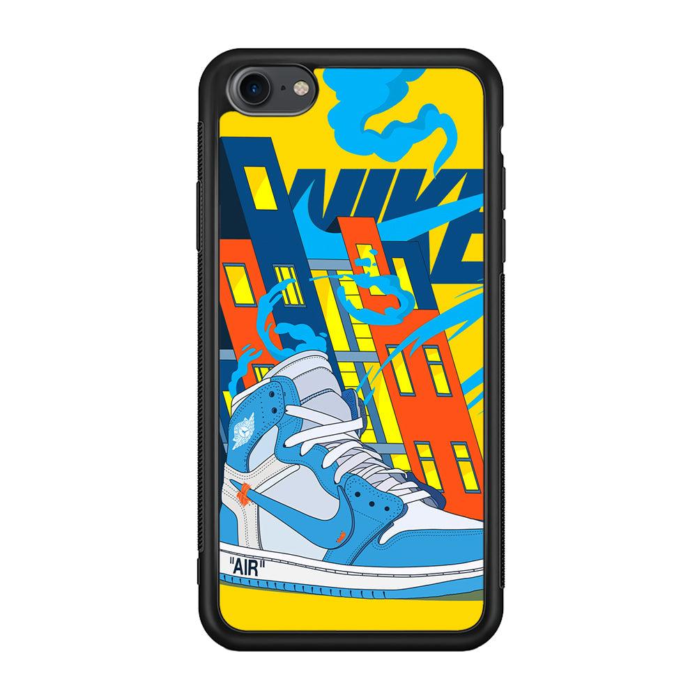 Nike Building of Style iPhone 7 Case-Rubber Black (2D Case)-Oxvistore