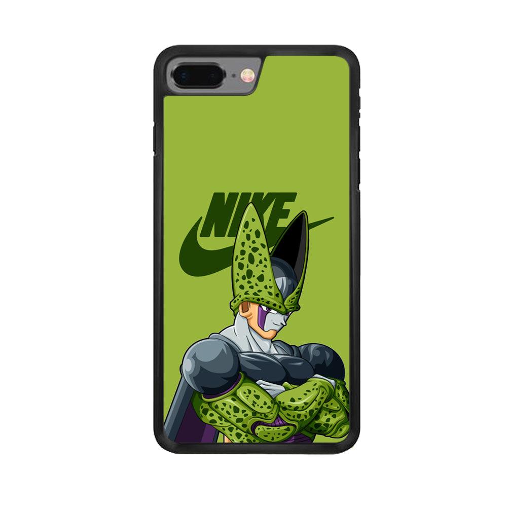 Nike Cell Green iPhone 7 Plus Case-Rubber Black (2D Case)-Oxvistore