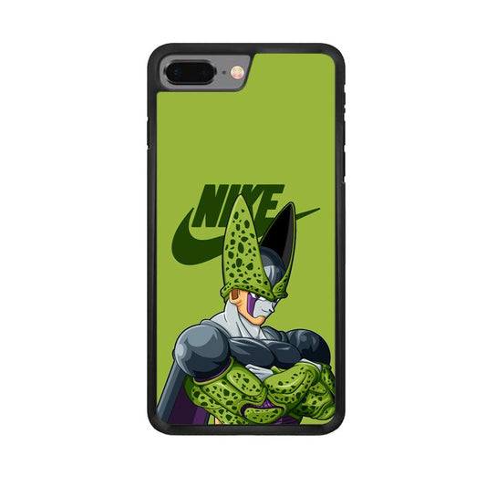 Nike Cell Green iPhone 7 Plus Case-Rubber Black (2D Case)-Oxvistore
