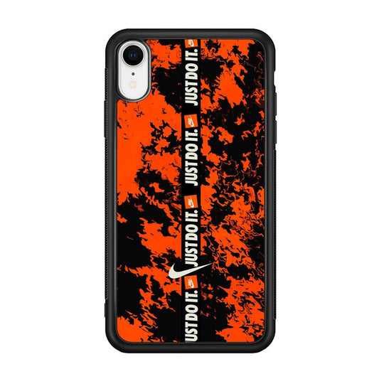 Nike Center of Alteration iPhone XR Case-Rubber Black (2D Case)-Oxvistore