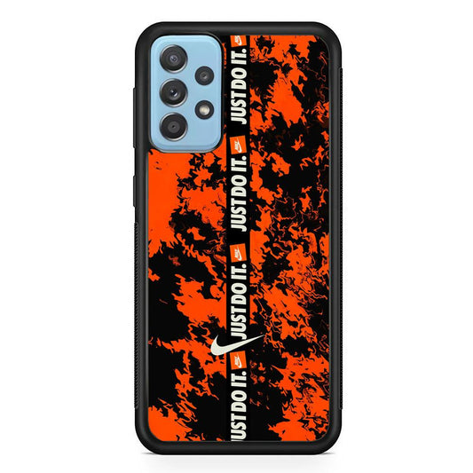 Nike Center of Alteration Samsung Galaxy A52 Case-Rubber Black (2D Case)-Oxvistore