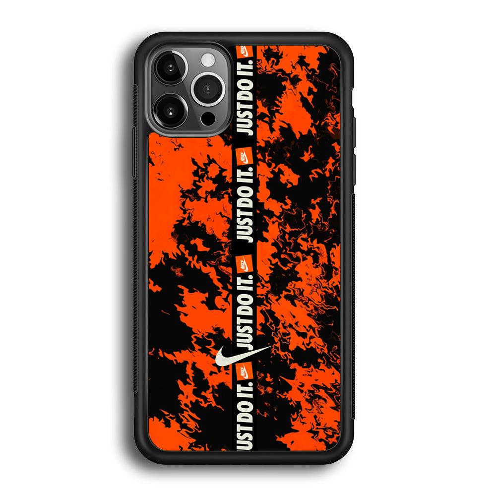 Nike Center of Alteration iPhone 12 Pro Case-Rubber Black (2D Case)-Oxvistore