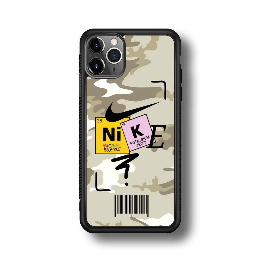 Nike Chemical Formula iPhone 11 Pro Max Case-Rubber Black (2D Case)-Oxvistore