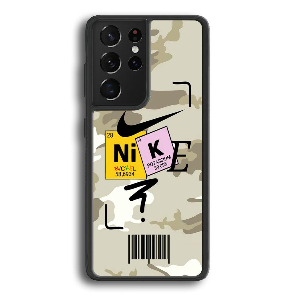 Nike Chemical Formula Samsung Galaxy S24 Ultra Case-Rubber Black (2D Case)-Oxvistore