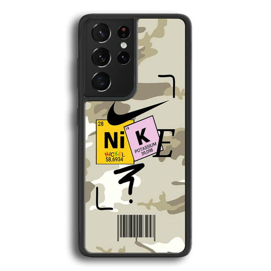 Nike Chemical Formula Samsung Galaxy S24 Ultra Case-Rubber Black (2D Case)-Oxvistore