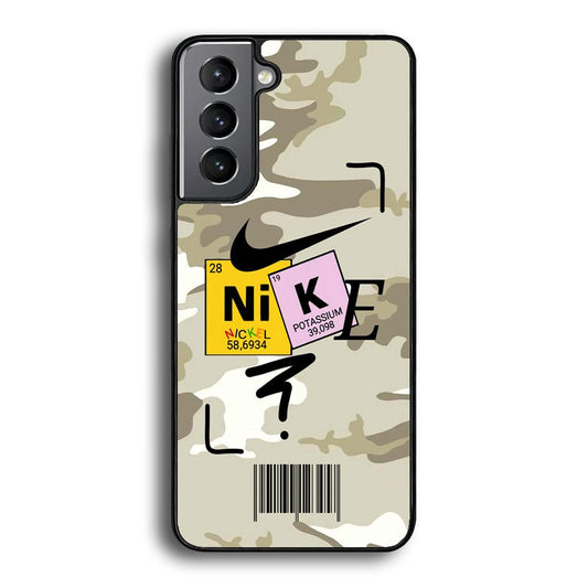 Nike Chemical Formula Samsung Galaxy S22 Case-Rubber Black (2D Case)-Oxvistore