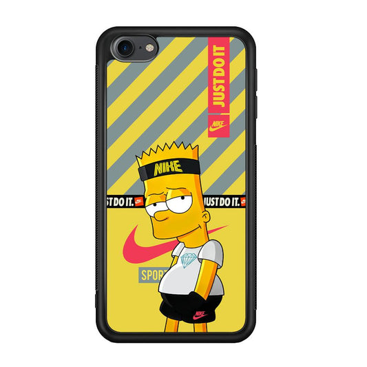 Nike Chill Bart iPod Touch 6 Case-Rubber Black (2D Case)-Oxvistore