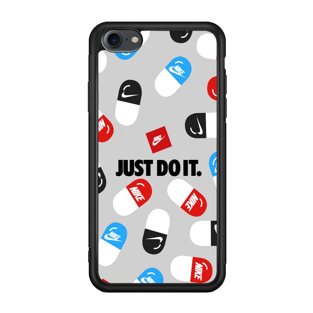 Nike Chill Pill Patern iPhone 7 Case-Rubber Black (2D Case)-Oxvistore