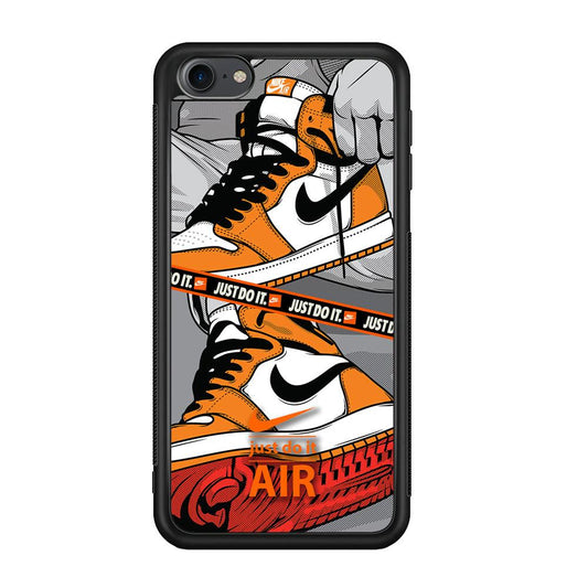 Nike Close Up The Sneaker iPod Touch 6 Case-Rubber Black (2D Case)-Oxvistore