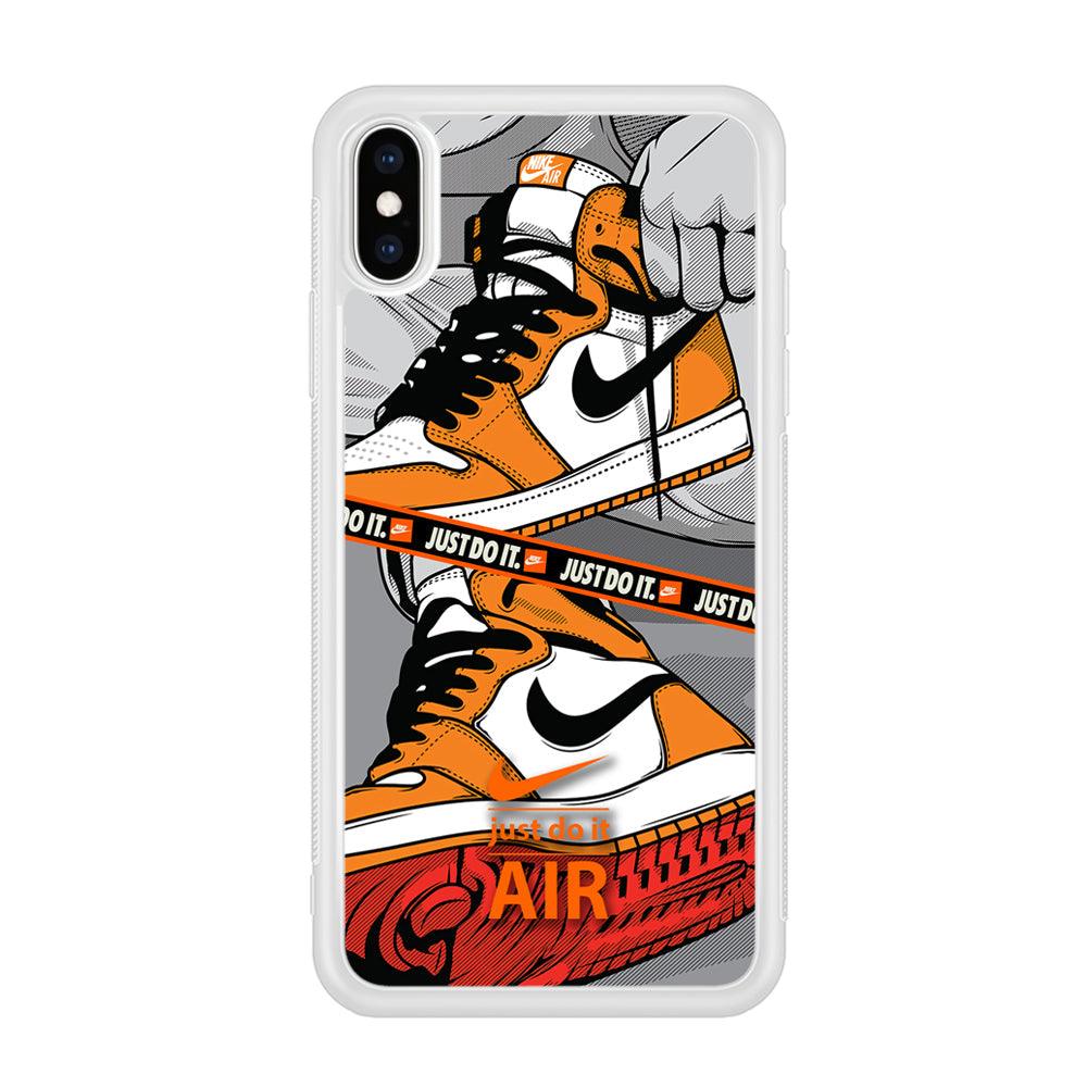 Nike Close Up The Sneaker iPhone X Case-Oxvistore