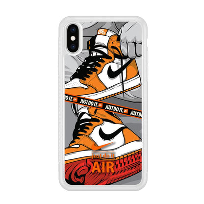 Nike Close Up The Sneaker iPhone X Case-Oxvistore