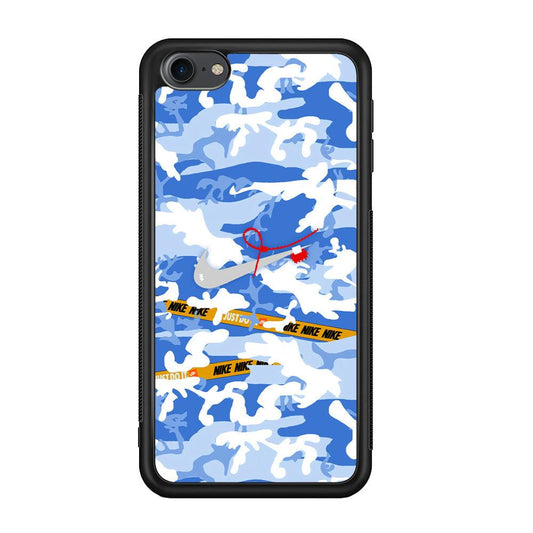 Nike Cloudy Sky Camo iPod Touch 6 Case-Rubber Black (2D Case)-Oxvistore