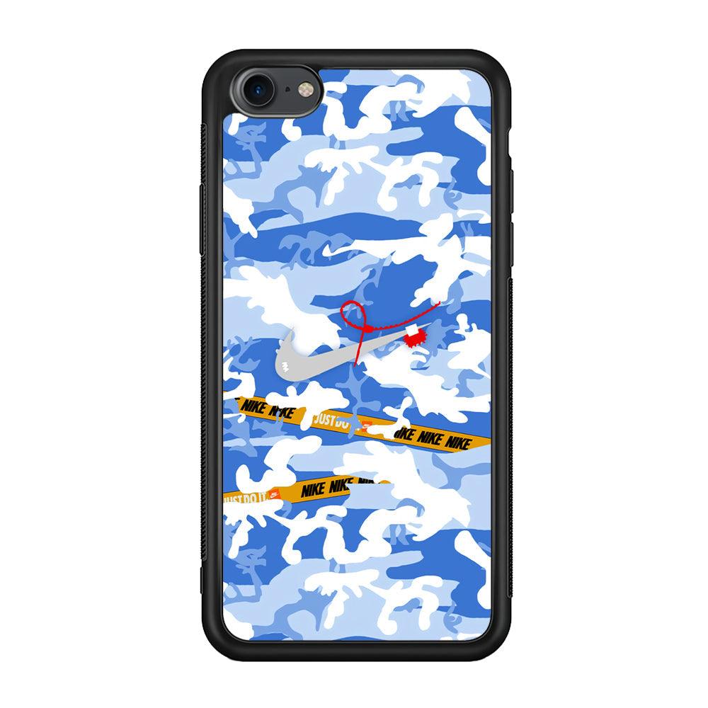 Nike Cloudy Sky Camo iPhone 7 Case-Rubber Black (2D Case)-Oxvistore