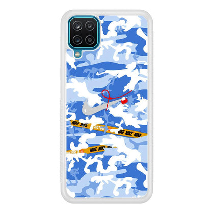 Nike Cloudy Sky Camo Samsung Galaxy A12 Case-Oxvistore