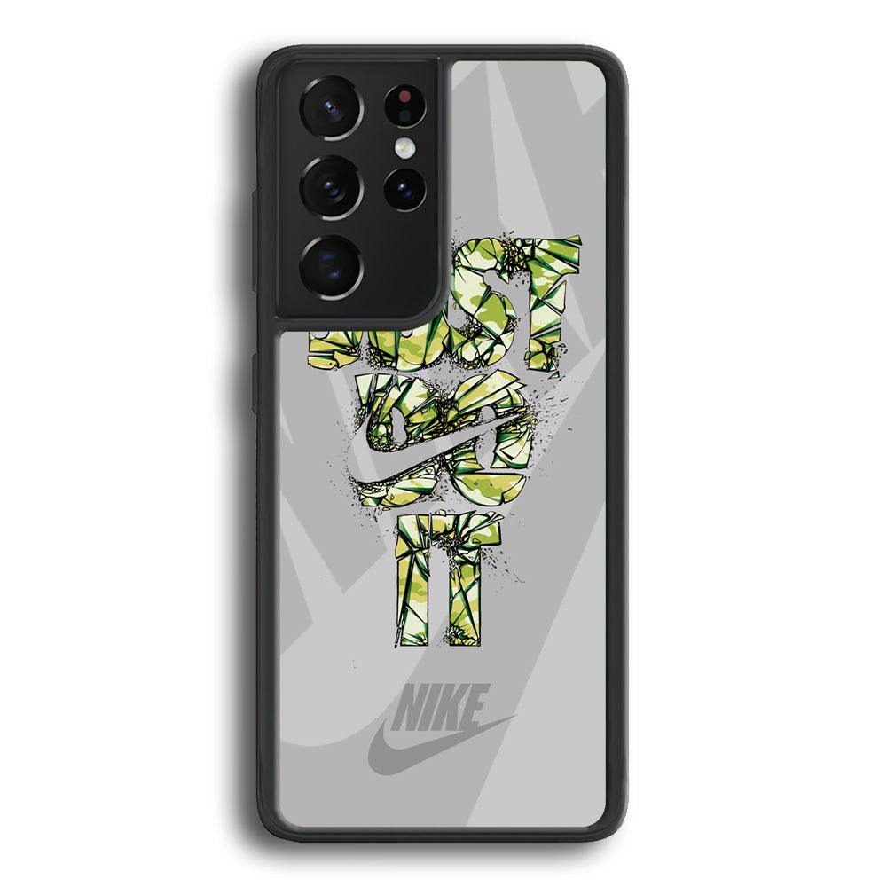 Nike Concrete Ability Samsung Galaxy S21 Ultra Case-Rubber Black (2D Case)-Oxvistore