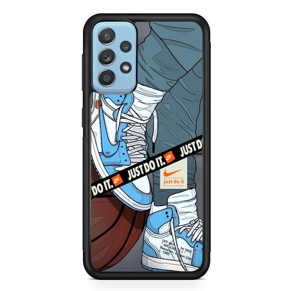 Nike Defining The Finest Samsung Galaxy A52 Case-Rubber Black (2D Case)-Oxvistore