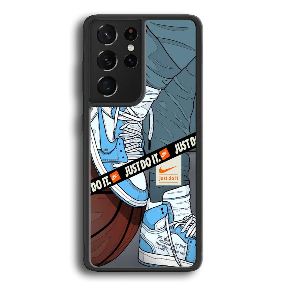 Nike Defining The Finest Samsung Galaxy S24 Ultra Case-Rubber Black (2D Case)-Oxvistore