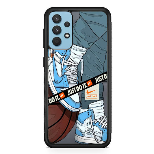Nike Defining The Finest Samsung Galaxy A32 Case-Rubber Black (2D Case)-Oxvistore
