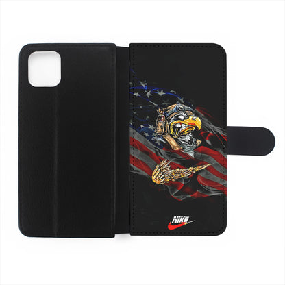 Nike Eagle Flag US Flip Wallet Phone Case