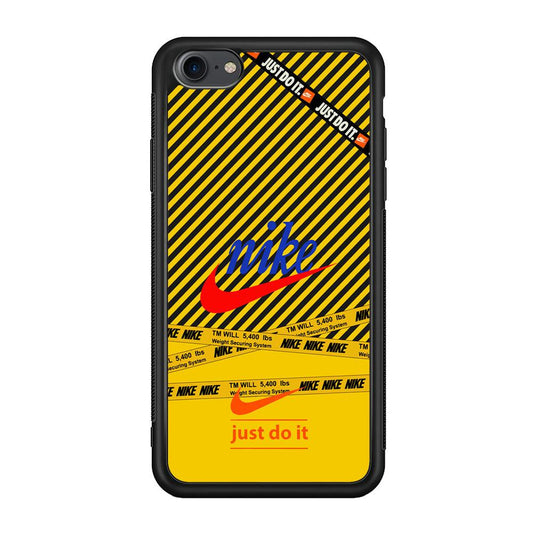 Nike Early Warning System iPhone 7 Case-Rubber Black (2D Case)-Oxvistore