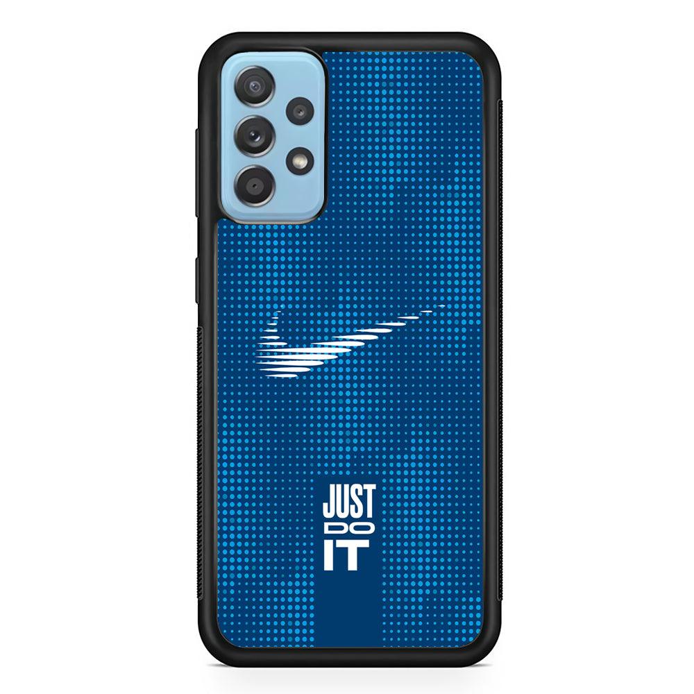 Nike Fast and Precise Samsung Galaxy A72 Case-Rubber Black (2D Case)-Oxvistore