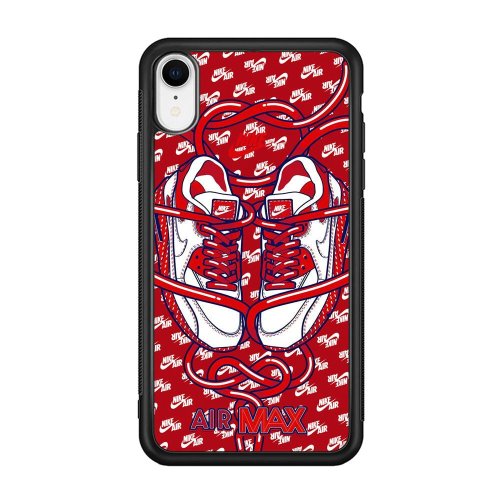 Nike Filled Up The Passion iPhone XR Case-Rubber Black (2D Case)-Oxvistore