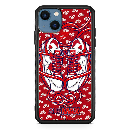 Nike Filled Up The Passion iPhone 14 Case-Rubber Black (2D Case)-Oxvistore