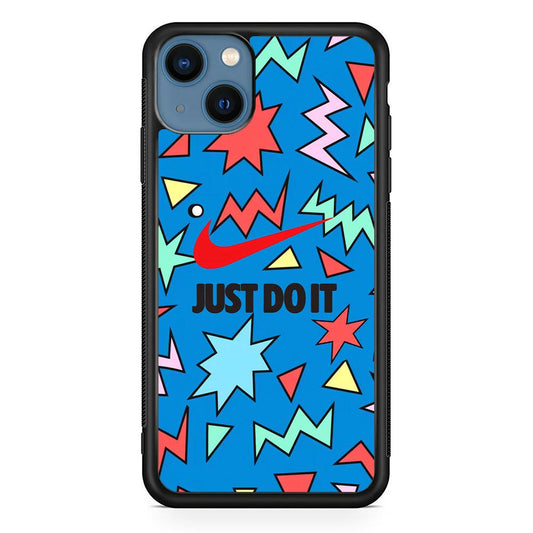 Nike Fireworks iPhone 14 Plus Case-Rubber Black (2D Case)-Oxvistore