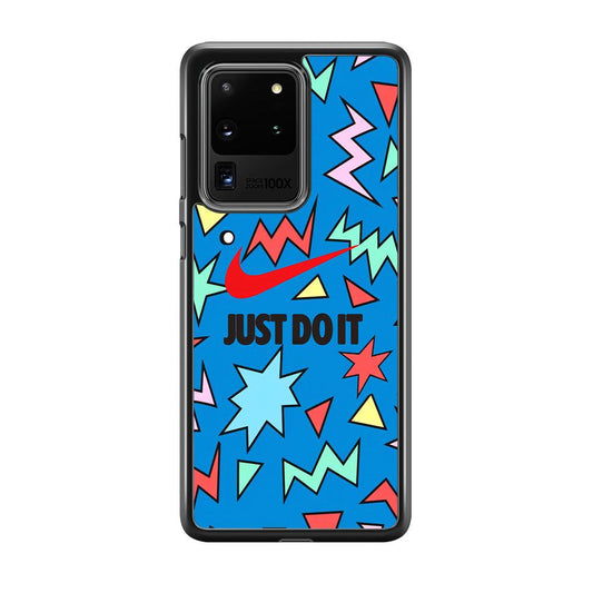 Nike Fireworks Samsung Galaxy S20 Ultra Case-Rubber Black (2D Case)-Oxvistore