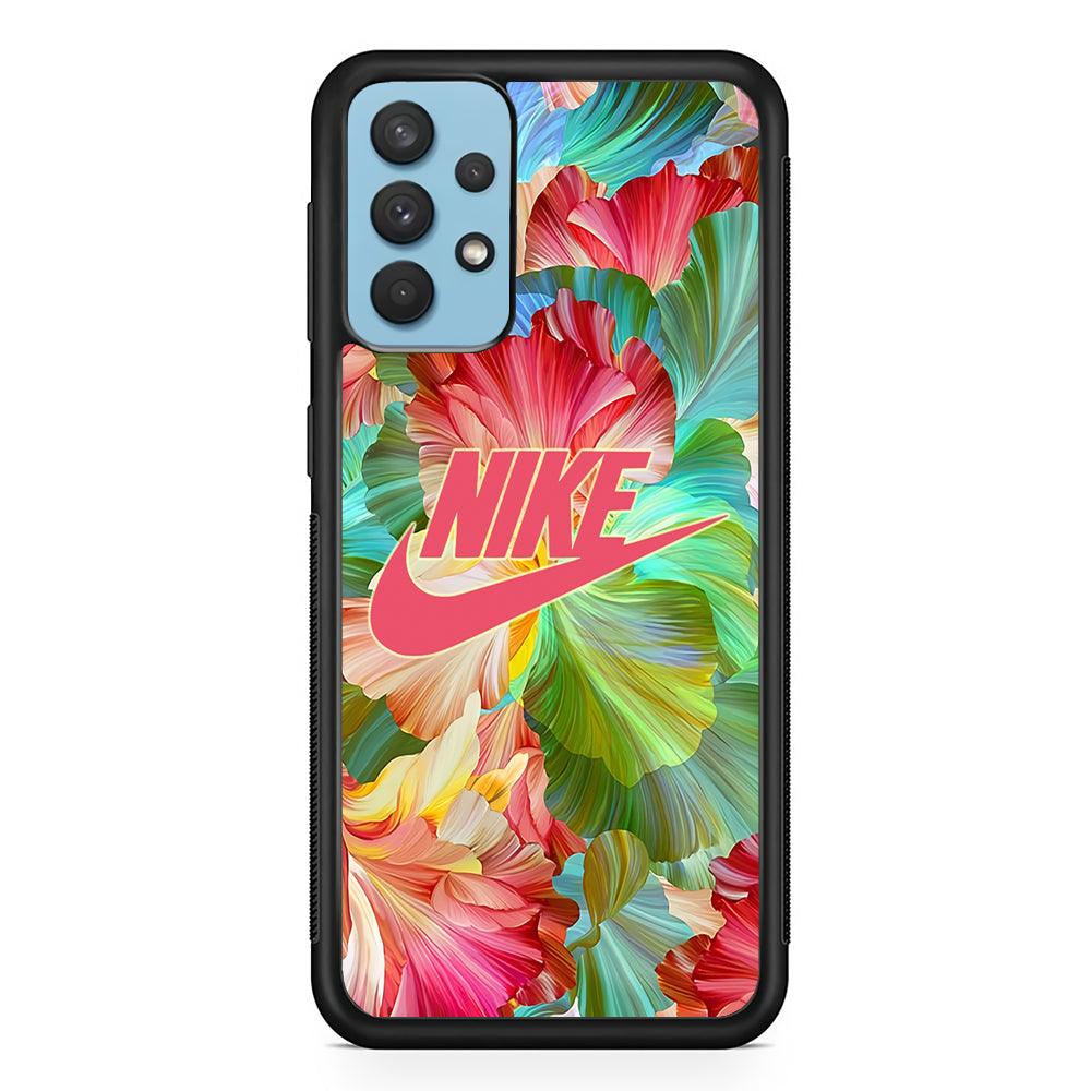 Nike Floral Beauty Samsung Galaxy A32 Case-Oxvistore