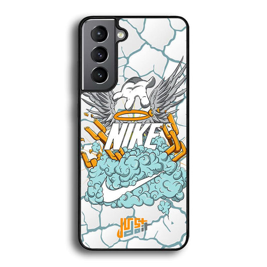 Nike Flying To The Paradise Samsung Galaxy S22 Case-Rubber Black (2D Case)-Oxvistore