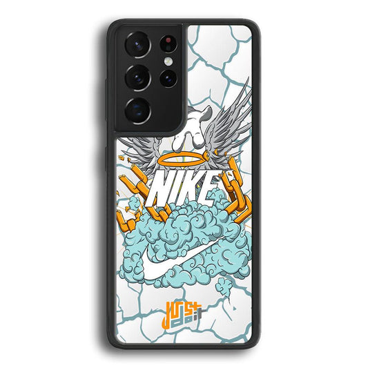 Nike Flying To The Paradise Samsung Galaxy S22 Ultra Case-Rubber Black (2D Case)-Oxvistore