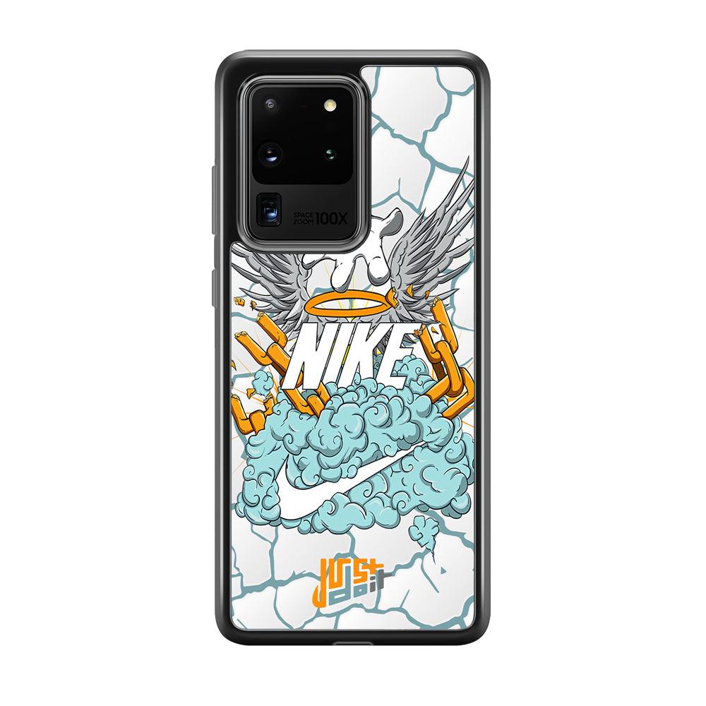 Nike Flying To The Paradise Samsung Galaxy S20 Ultra Case-Rubber Black (2D Case)-Oxvistore