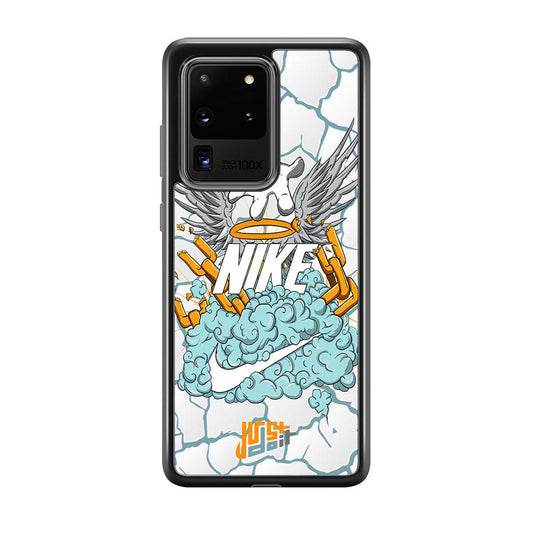 Nike Flying To The Paradise Samsung Galaxy S20 Ultra Case-Rubber Black (2D Case)-Oxvistore