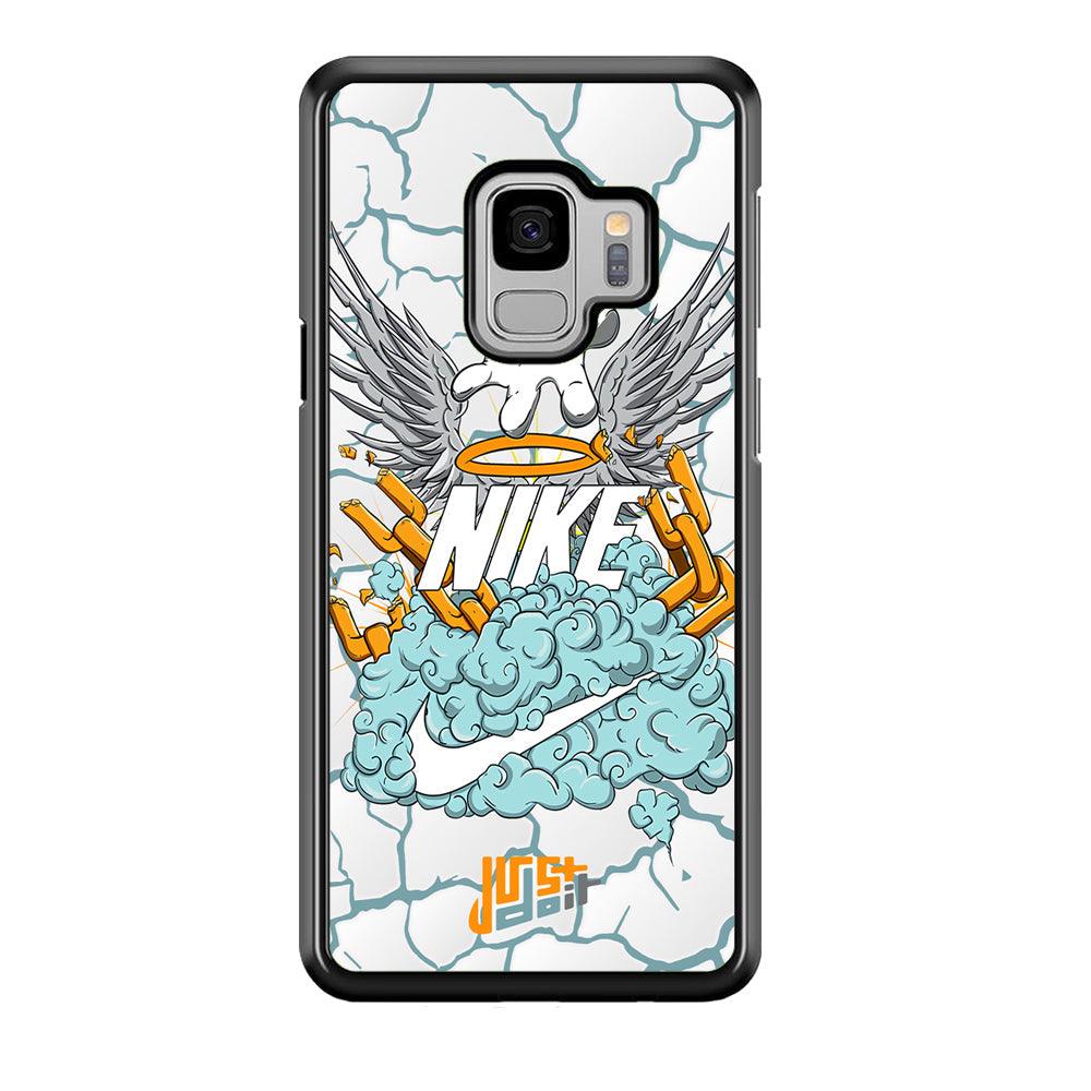 Nike Flying To The Paradise Samsung Galaxy S9 Case-Rubber Black (2D Case)-Oxvistore