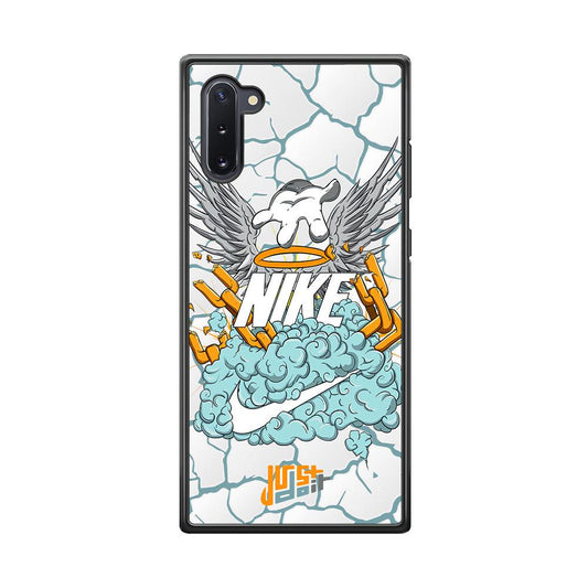 Nike Flying To The Paradise Samsung Galaxy Note 10 Case-Rubber Black (2D Case)-Oxvistore