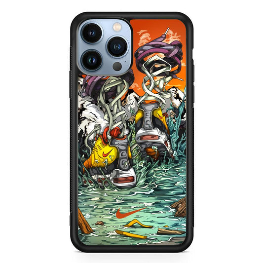 Nike Form of Art Noise iPhone 14 Pro Max Case-Oxvistore